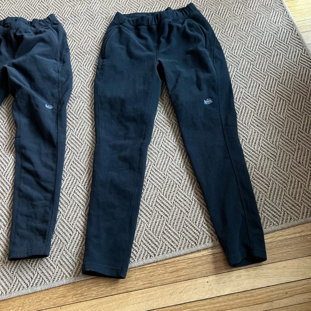 REI fleece pants ladies size M black